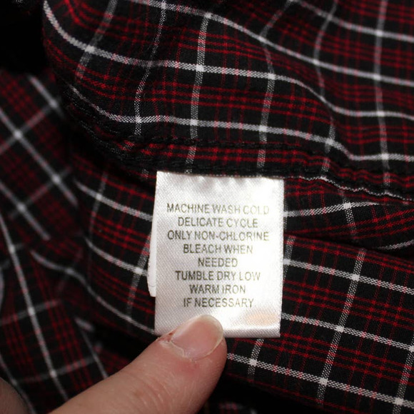 SALE-Point Zero men's cotton long sleeve button up plaid shirt size large - Picture 12 of 13